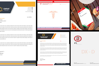 design minimalist and corporate letterhead for your business