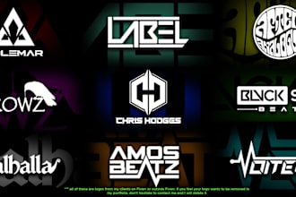 made a creative music, dj , and band logo design