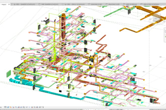 do heat load calculation, hvac layout, and mep bim services in cad