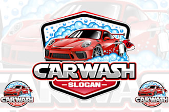design unique car auto mobile detailing and automotive logo
