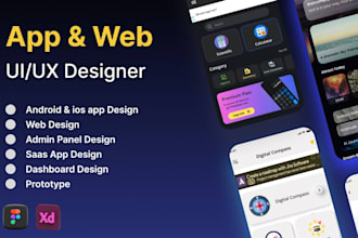 design website ui ux design mobile ui ux dessign for you with figma