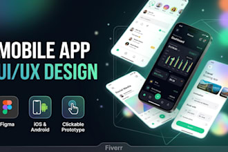 design modern website UI UX and mobile UI UX design for you in figma