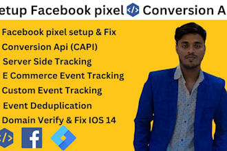 setup or fix facebook pixel, conversion api for ios 14 issue