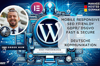 create a conversion optimized german landing page