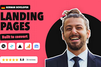 create a conversion optimized german landing page