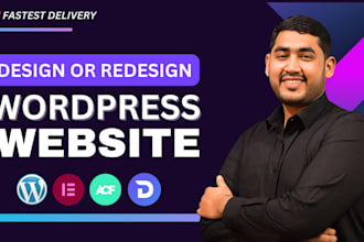 build website design and redesign wordpress website with elementor and acf