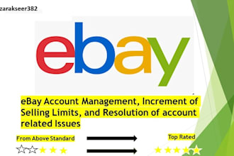 manage your ebay account as a virtual assistant, VA and all issues