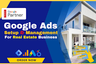 setup google ads PPC campaign for real estate lead generation search ads