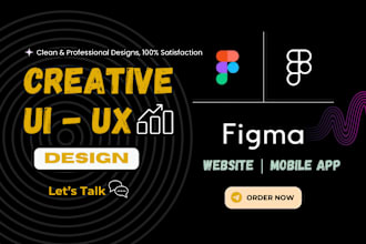 create figma website design, ui ux design, figma design