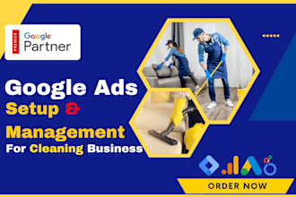 setup google ads PPC campaign for cleaning service