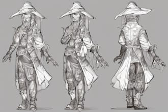 draw original fantasy characters and monsters from your idea