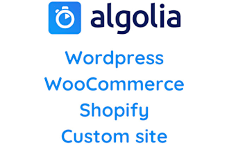 setup algolia react, flutter, wordpress, shopify,flutterflow, algolia airtable