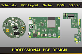 do professional pcb design with bom and gerber files