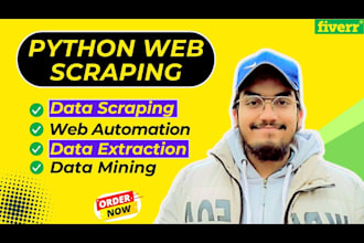 do python web scraping, data scraping, data mining, web scraper from any website