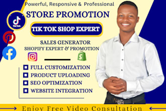 help you in tiktok shop, pinterest merchant, instagram ad facebook ads, klaviyo