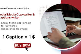 be your creative social media copywriter and captions writer