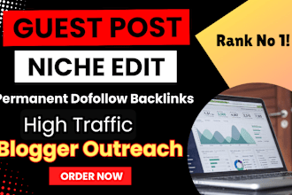 do guest post, link building, dofollow manual backlinks, high da site niche edit