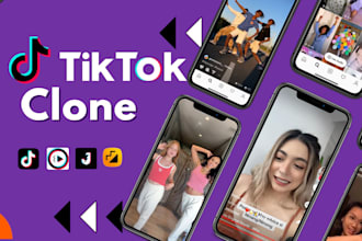 develop short video app like tiktok clone app reels app live streaming app socia