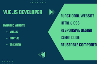 make dynamic webpage using vue nuxt javascript tailwind
