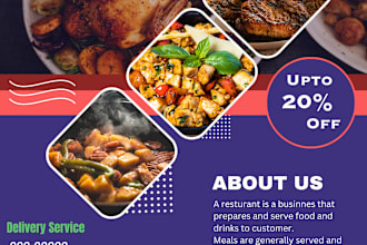 design restaurant and food menu, poster and flyer