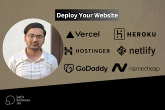 deploy your react js website to vercel, netlify, render etc