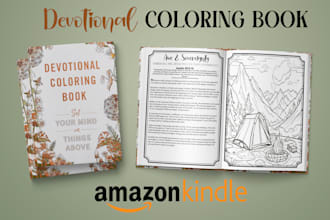 create a devotional coloring book, a christian coloring book