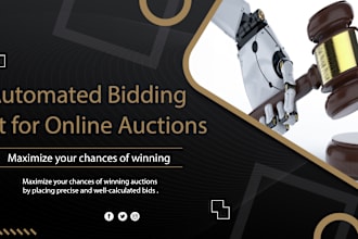 automated bot auction in python , custom bots for online auctions