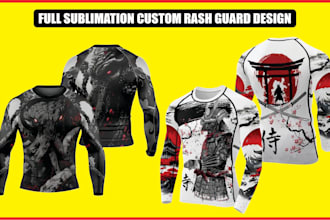 design custom rash guard with your logo