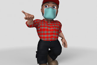 model 3d character for games and film