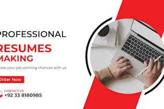 design professional and job winning resumes in urgent