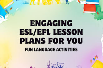 make custom esl or efl lesson plans with engaging language activities