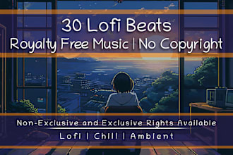 royalty free chill lofi music bundle with no copyrights