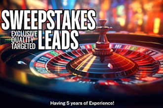 generate first hits exclusive sweepstakes leads