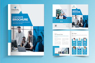 design company profile, business brochure, booklet, digital proposal, reports