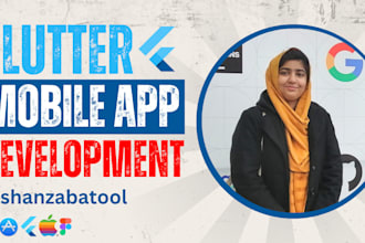 develop custom hybrid mobile apps using flutter for ios and android