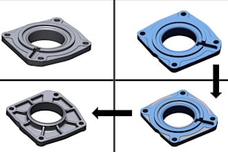 design 3d cad, scan to 3d, 2d to 3d cad and rendering