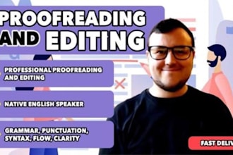 provide a thorough proofread and edit of your text