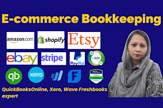do ecommerce bookkeeping for amazon shopify ebay etsy in quickbooks online xero