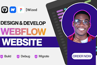 design, fix webflow website and webflow template figma to webflow