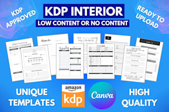 design kdp low content or no content interior