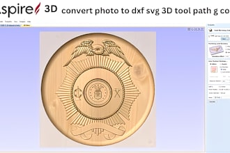 do cnc designs 2d 3d in aspire, vcarve pro