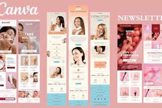 design canva figma beehiiv mailchimp brevo klaviyo email newsletter in 24 hrs