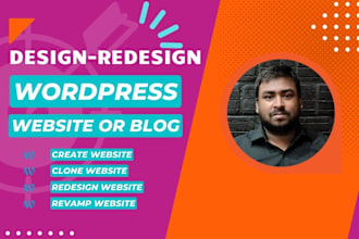 design, redesign, revamp, clone, or fix wordpress website or blog