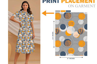 make seamless geometric pattern with garment placement