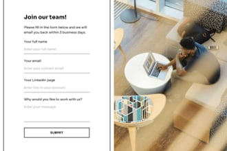 design a job application form for your business