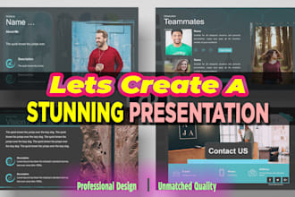 create, design, redesign any powerpoint presentation slide deck in ppt