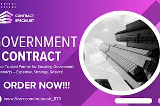 find government contract, write bid proposal, rfp, rfq UK tender contract