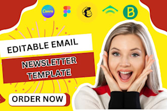 make email newsletter template on beehiiv klaviyo canva figma mailchimp in 24hrs