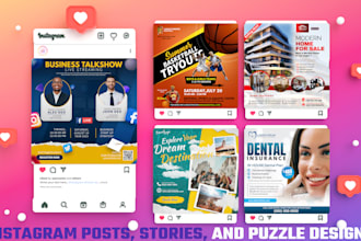 do instagram posts, stories, facebook ads, cover and banners