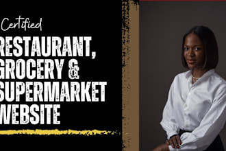 build restaurant grocery website with online ordering system supermarket website